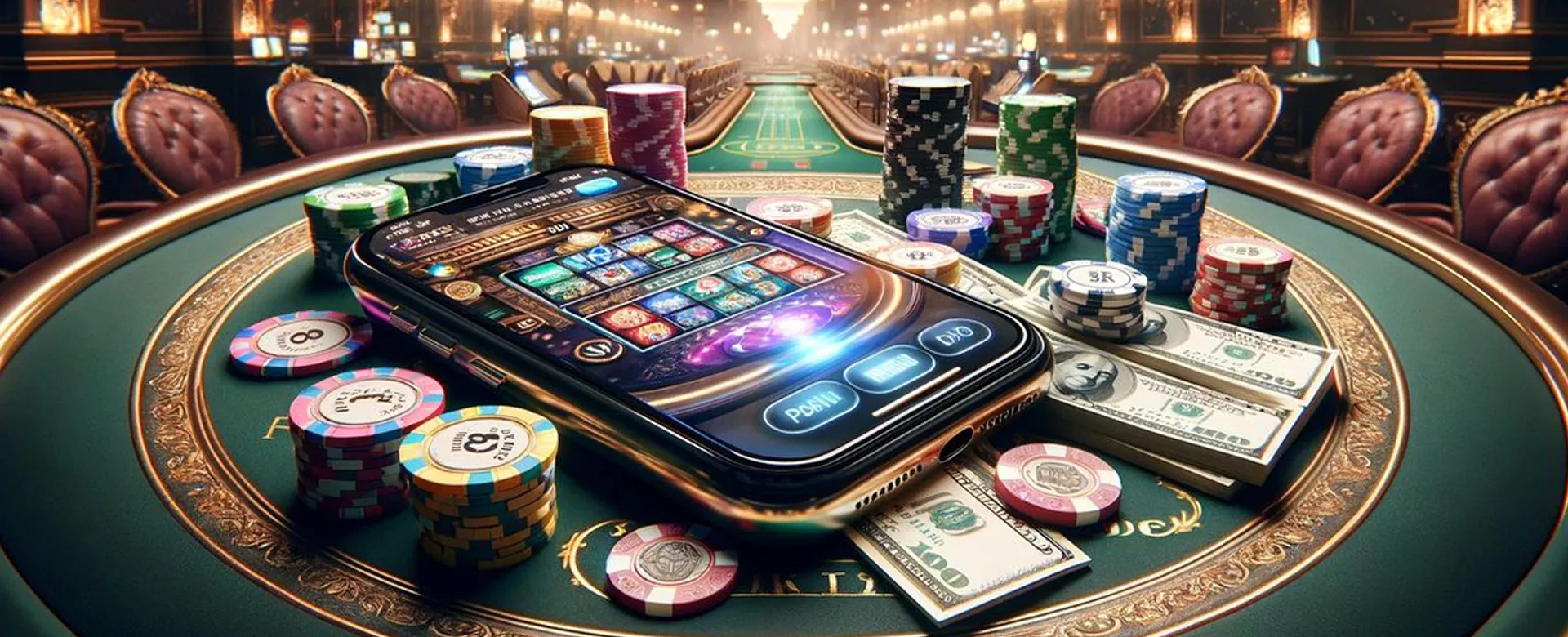 Digital scales balancing game tokens and coins, symbolizing fairness and transparency in online casino gaming at bingoplus